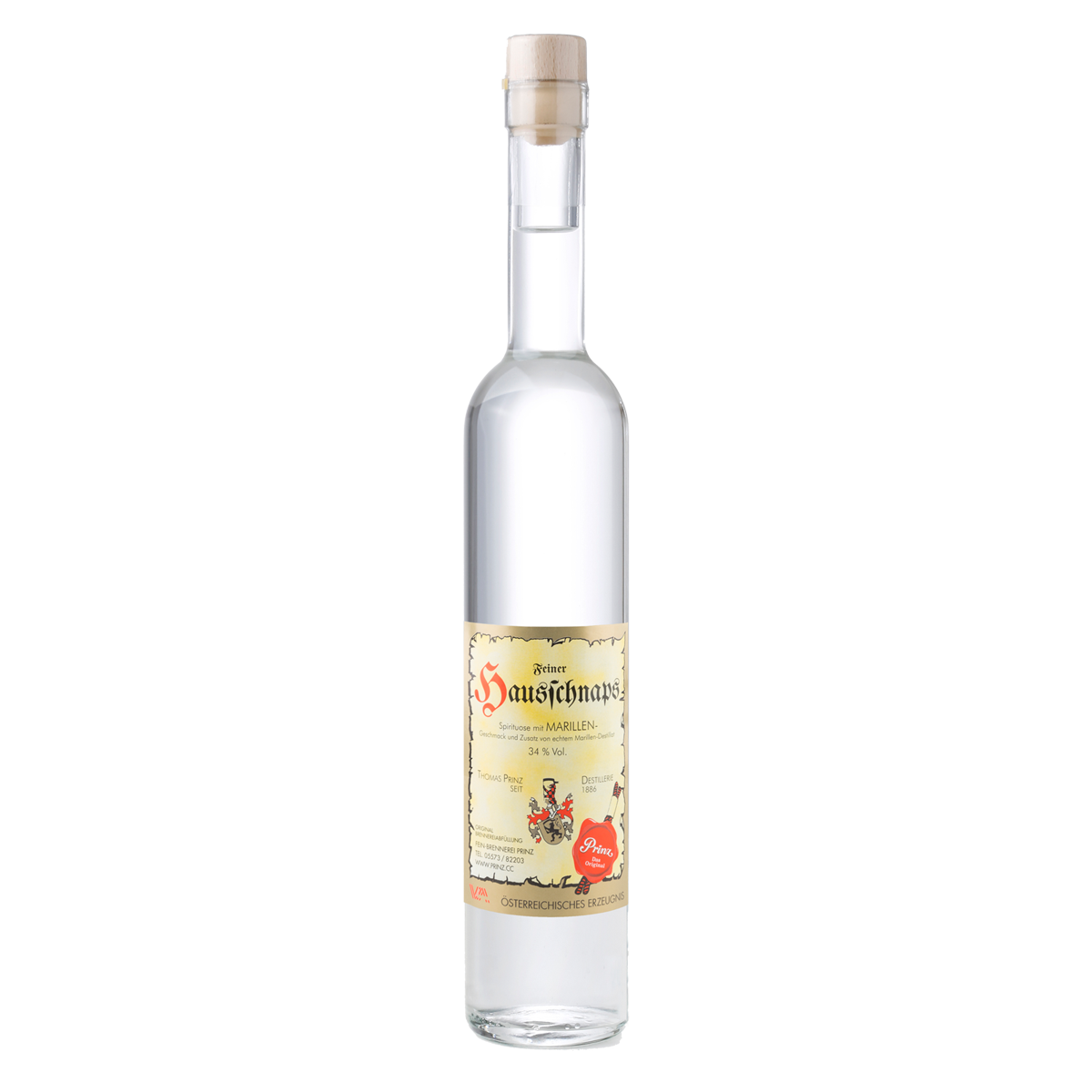 Prinz Hausschnaps Marille 34% vol.