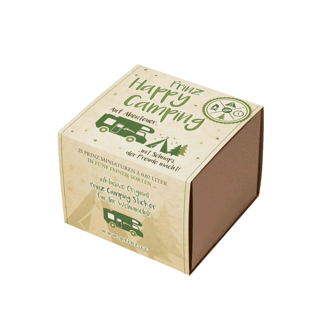 Prinz Happy Camping - 25 Schnaps Miniaturen Box