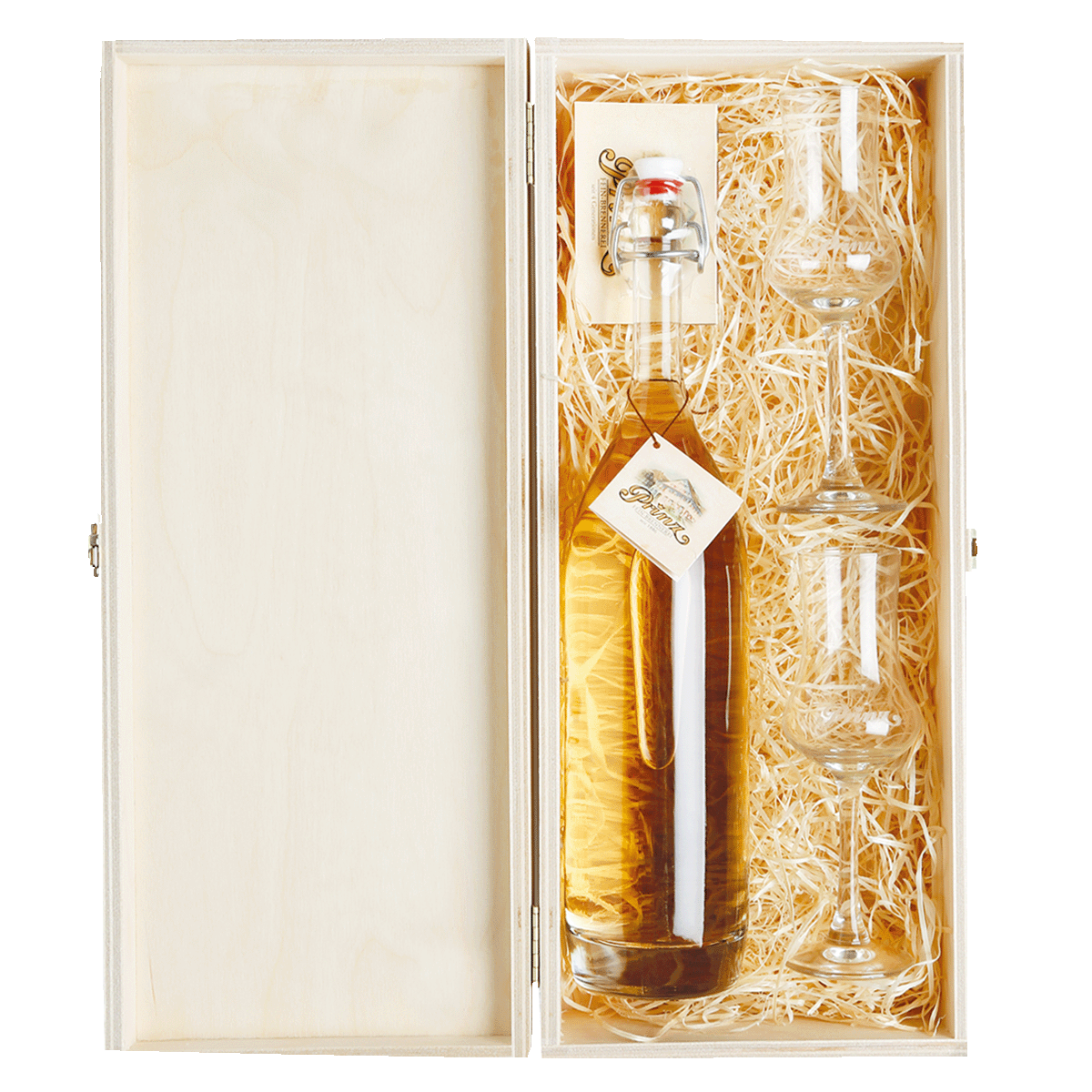 Prinz Geschenkbox Edle Sorten mit 2 Schnapskelche