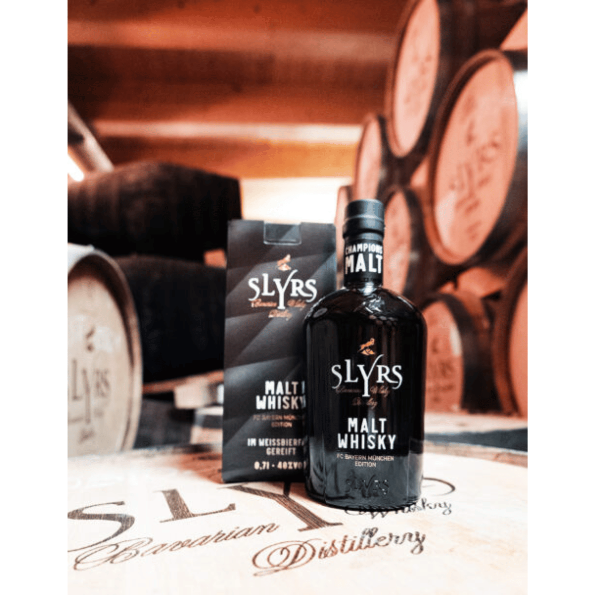 Slyrs Champions Malt Whisky FCB Edition 40% vol.